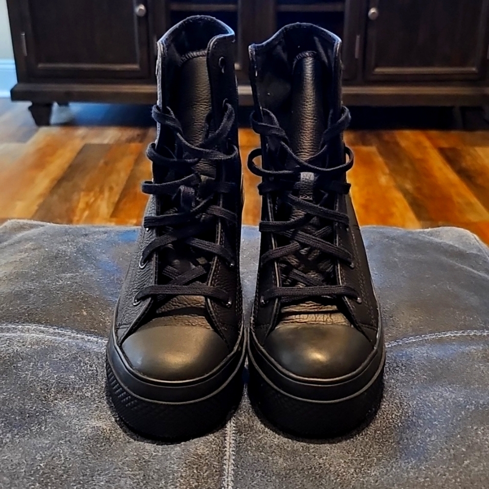 Converse Black Combat Boots